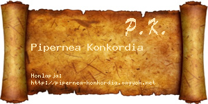 Pipernea Konkordia névjegykártya